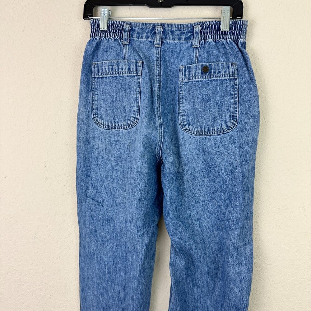Vintage LL Bean Jeans Womens 6 Blue Denim Classic Fit Curvy High Rise Stretch - Picture 5 of 9